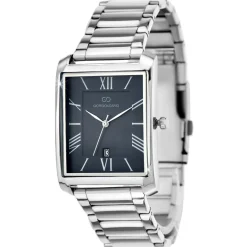 Montre homme quartz acier fond noir