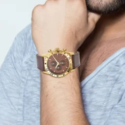 Montre homme quartz marron MH265 par Pascal Szerman