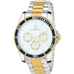 Montre homme quartz par Pascal Szerman bicolore fond bland