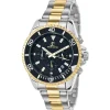 Montre homme quartz par Pascal Szerman bicolore fond noir