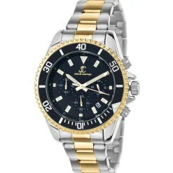 Montre homme quartz par Pascal Szerman bicolore fond noir