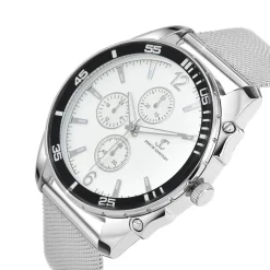 Montre homme quartz par Pascal Szerman acier milanaise