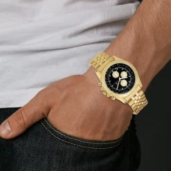 Montre homme quartz par Pascal Szerman dorée