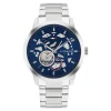 Montre Homme Tommy Hilfiger Henry Auto - 1710661 Bracelet Acier Argent