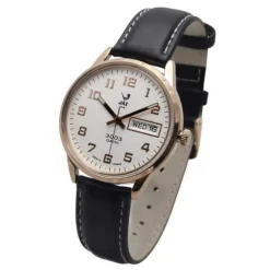 Montre Jaz 3003 Datic JZ112/6 - Montre Cuir Dateur Noire Homme