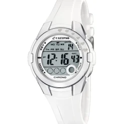 Montre Mixte Calypso Junior K5571-1 - Bracelet Silicone Blanc