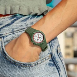 Montre mixte enfant Calypso Junior Collection - K5846-4 Bracelet Silicone Kaki