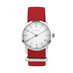Montre mixte enfant Millow Paris Classique - MIL162 Bracelet Nylon Rouge