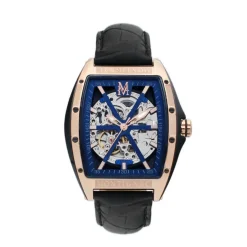 Montre Montignac MOW412 Homme - Bracelet Cuir Bleu