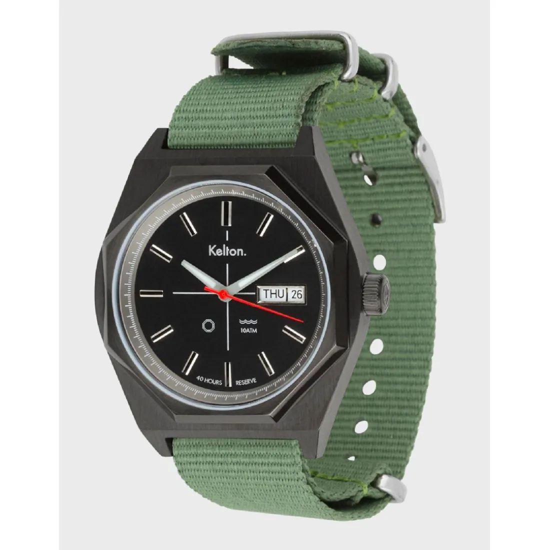 Montre OCTOGONE titane nato kaki