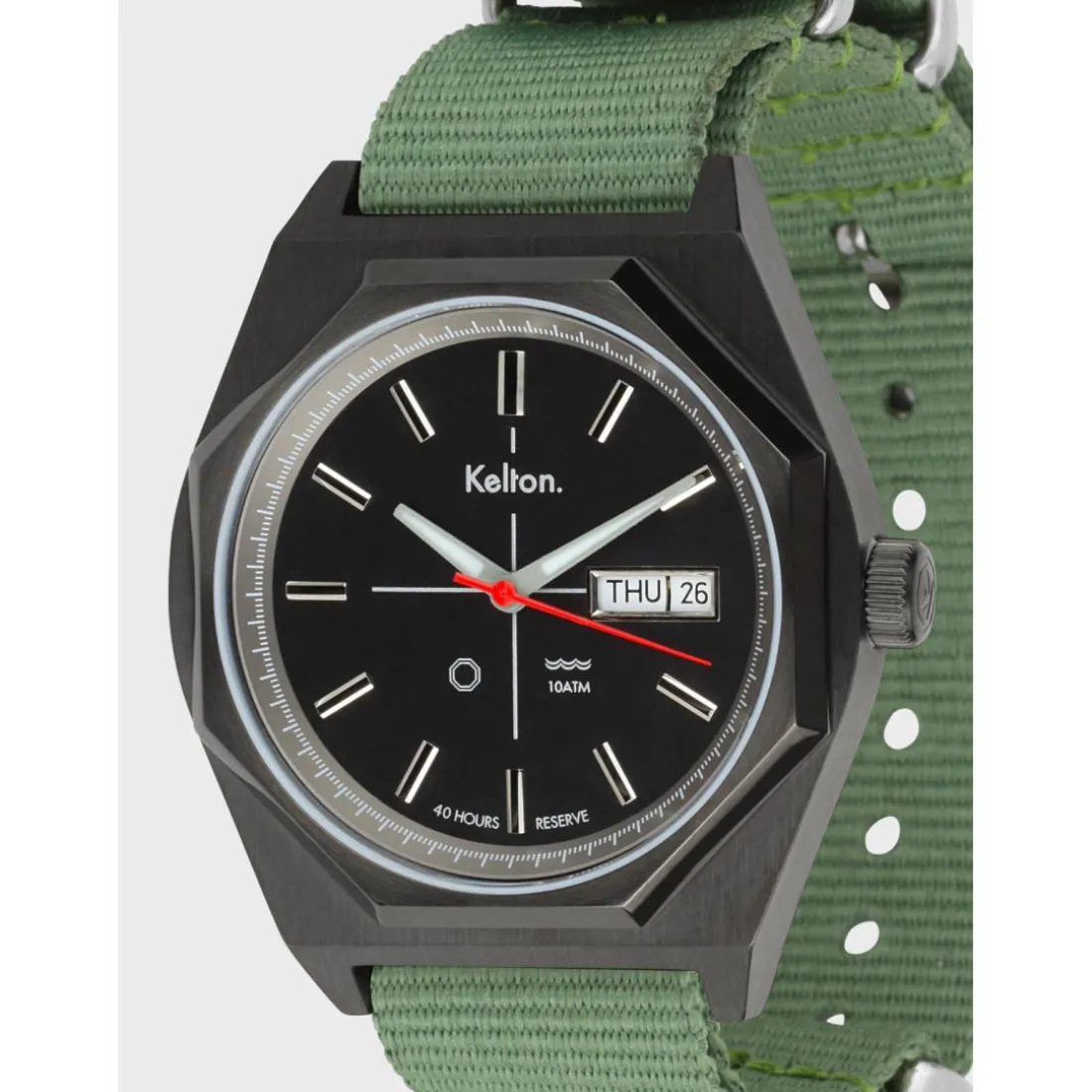 Montre OCTOGONE titane nato kaki
