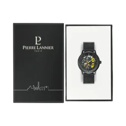 Montre Pierre Lannier Paddock Noir et Jaune Homme
