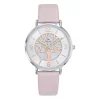 Montre pour femme 699502 avec bracelet en cuir rose