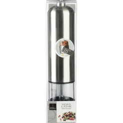 Moulin à poivre inox électrique led