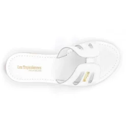Mule femme DAMIA Blanc en cuir