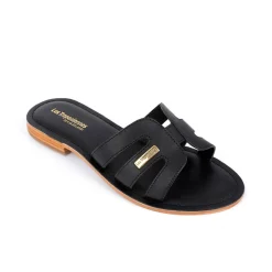 Mule Femme Damia Noir - Les Tropéziennes en cuir