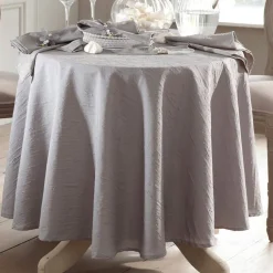 Nappe effet froissé permanent - Gris