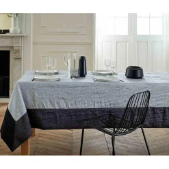 Nappe en Taffetas Froissé AMBIANCE - Gris Perle