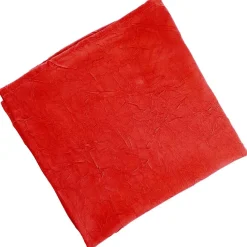 Nappe FONTANA au Relief froissé permanent,rouge