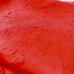 Nappe FONTANA au Relief froissé permanent,rouge