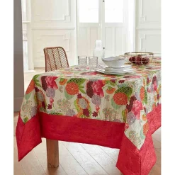 Nappe Fuschia Imprimé Avec Bordure - GEISHA