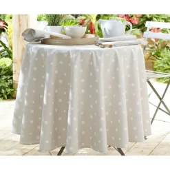 Nappe micro-enduite à pois - Beige