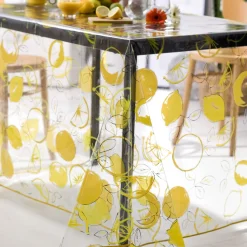 Nappe Rectangle Agrume Translucide Jaune