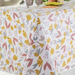Nappe Rectangle Ava Toile Ciree Multicolore