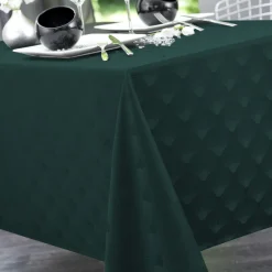 Nappe rectangle DAMASSE Scale Sapin-vert