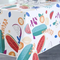 Nappe Rectangle Fruitella Toile Ciree Multicolore