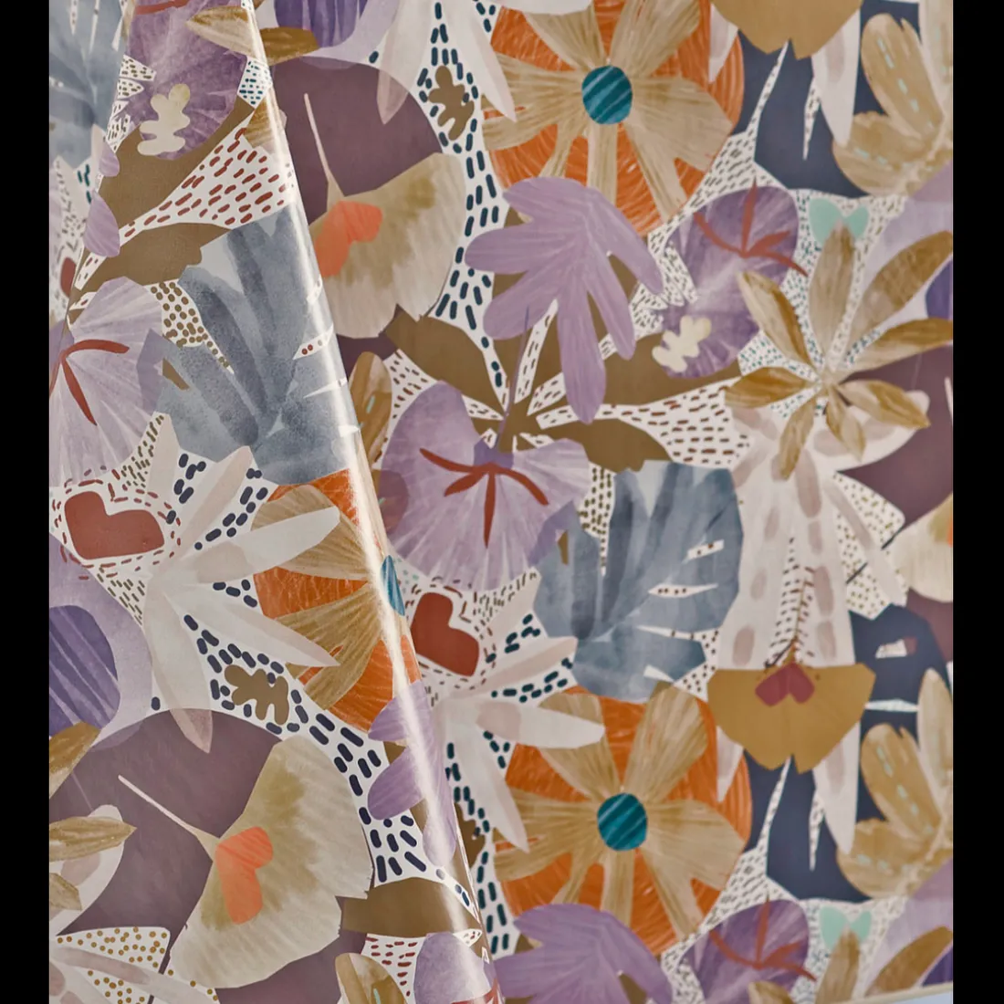 Nappe Rectangle Graphic Jungle Toile Ciree Multicolore