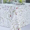 Nappe rectangle TOILE CIREE Menthe