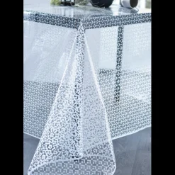 Nappe Rectangle Zilis Translucide Blanc