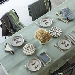 Nappe recyclée Grace Café – 170 x 300 cm