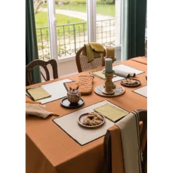 Nappe recyclée Grace Caramel