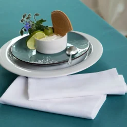 Nappe rond LONA 180 cm blanc