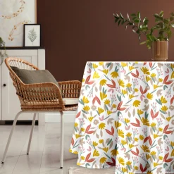 Nappe ronde 140 cm AVA TOILE CIREE Multicolore