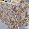 Nappe ronde 140 cm GRAPHIC JUNGLE TOILE CIREE Multicolore