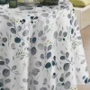 Nappe ronde 140 cm GUERANDE TOILE CIREE Bleu