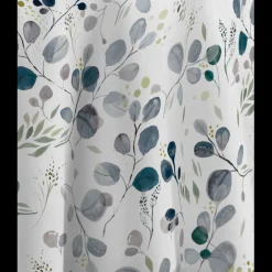 Nappe ronde 140 cm GUERANDE TOILE CIREE Bleu