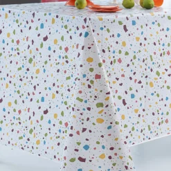 Nappe ronde 140 cm TOILE CIREE EXOTIQUE