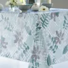 Nappe ronde 140 cm TOILE CIREE Aqua