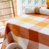 Nappe ronde AFRIOL orange terracotta D150