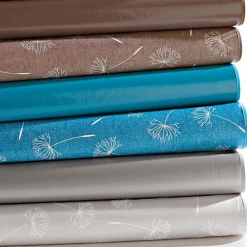 Nappe rondeToile cirée unie aspect brillant NAP.MUZIKA 135ø gris perle
