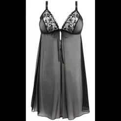 Nuisette Deva babydoll - Noir