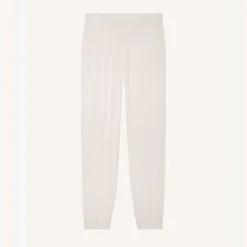 Ocea pantalon fluide coupe droite blanc en viscose