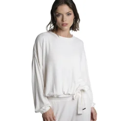 Ocea t-shirt manches longues blanc en viscose