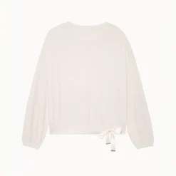 Ocea t-shirt manches longues blanc en viscose
