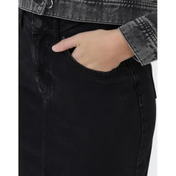 Onlbianca Midi Skirt Dnm Rea Noos en coton Quin