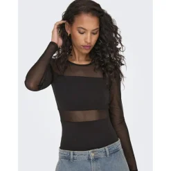 Onlesther L/S Mesh Bodystocking Jrs Noos noir en coton Clio